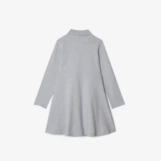 Langärmliges Stretch-Piqué-Poloshirt für Kinder