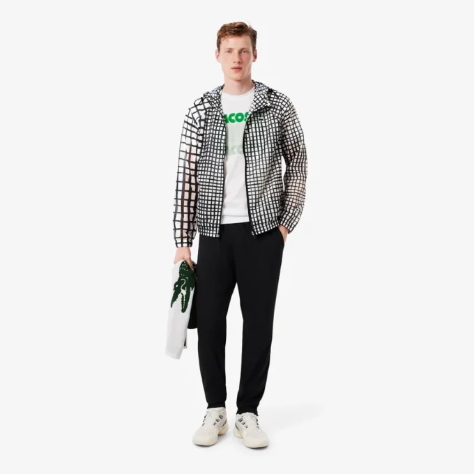 Leichte Sportjacke für Herren mit Krokodil-Print
