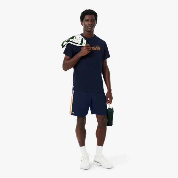 Leichte Tennis-Shorts für Herren mit Colorblock-Streifen