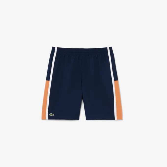 Leichte Tennis-Shorts für Herren mit Colorblock-Streifen