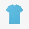 Leichtes Herren-T-Shirt aus Pima-Baumwolle mit V-Ausschnitt