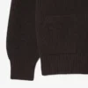 Locker sitzender Strickcardigan aus gerippter Baumwolle
