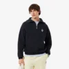 Locker sitzendes Sweatshirt mit Reißverschluss und Piqué-Stoff
