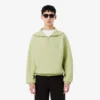 Locker sitzendes Sweatshirt mit Reißverschluss und Piqué-Stoff