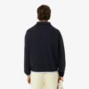 Locker sitzendes Sweatshirt mit Reißverschluss und Piqué-Stoff