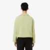 Locker sitzendes Sweatshirt mit Reißverschluss und Piqué-Stoff