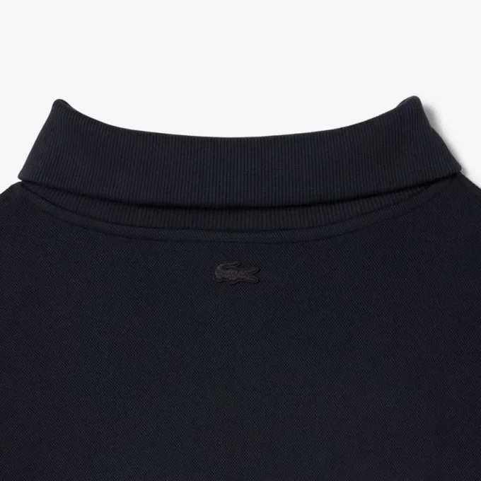 Locker sitzendes Sweatshirt mit Reißverschluss und Piqué-Stoff