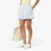 Lässige gestreifte Leinen-Shorts für Damen