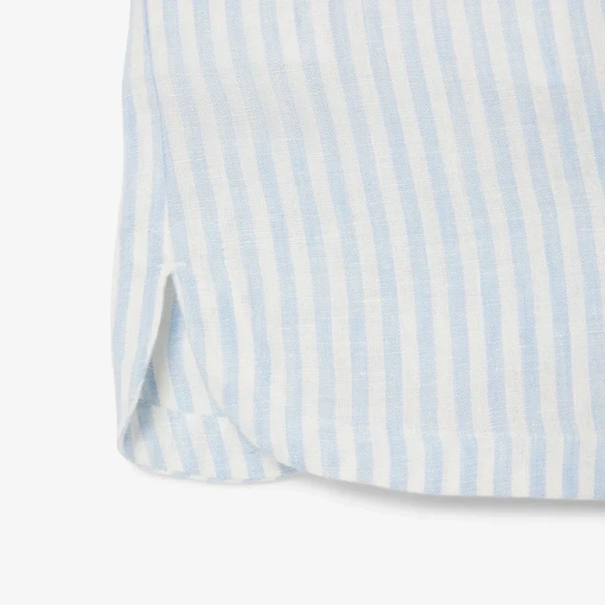 Lässige gestreifte Leinen-Shorts für Damen