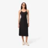 Maxikleid aus geripptem Baumwollstoff mit Trägern