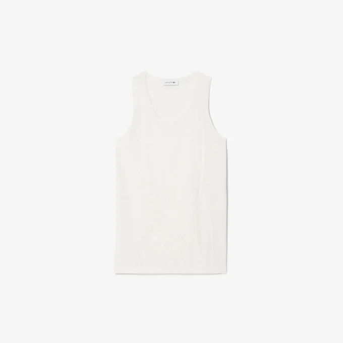 Mesh-Tanktop mit Häkeloptik