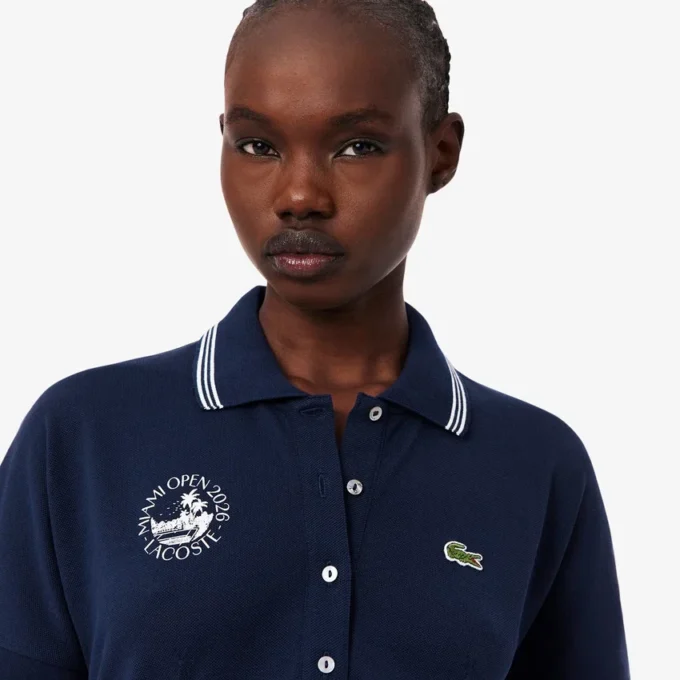 Miami Open Edition Polo-Kragen-Kleid