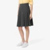 Midi-Rock aus plissiertem Flanell für Damen