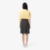 Midi-Rock aus plissiertem Flanell für Damen