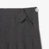 Midi-Rock aus plissiertem Flanell für Damen