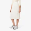 Midi-Rock aus plissiertem Satin für Damen