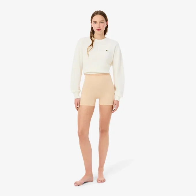 Mikrofaser-Radsportshorts mit hoher Taille