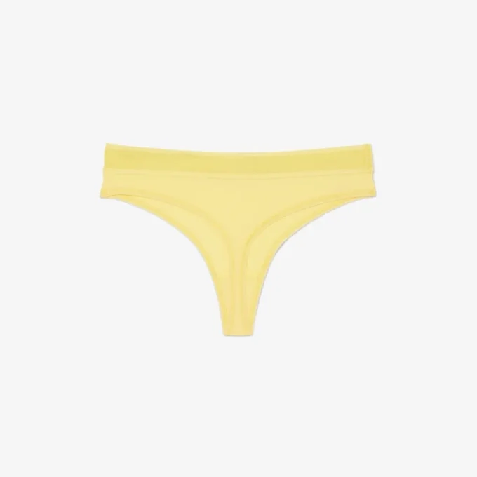 Mikrofaser-String mit Logo an der Taille