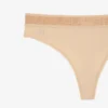 Mikrofaser-String mit Logo an der Taille