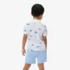 Mini-Poloshirt mit Piqué-Print