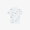 Mini-Poloshirt mit Piqué-Print