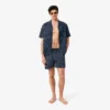 Mittellange Retroshorts mit Krokodil-Print