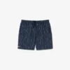 Mittellange Retroshorts mit Krokodil-Print