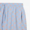 Mittellange Retroshorts mit Krokodil-Print