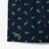Mittellange Retroshorts mit Krokodil-Print