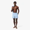 Mittellange Retroshorts mit Monogramm-Print