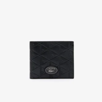 Mittlere Monogramm-Lederbrieftasche