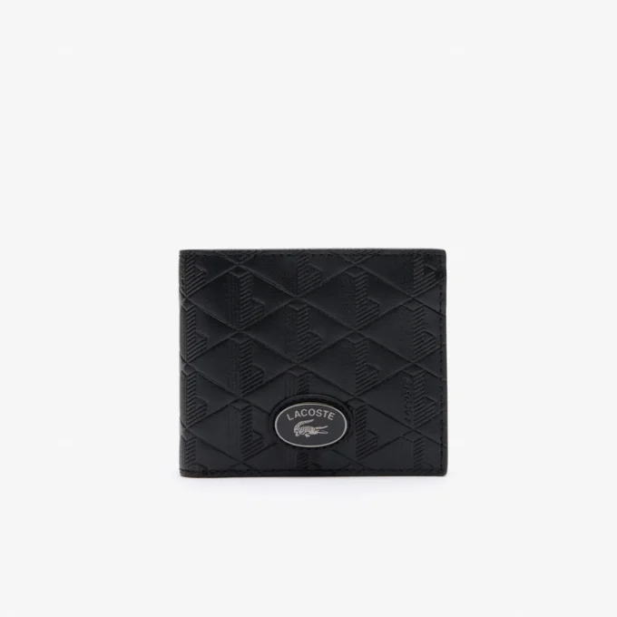 Mittlere Monogramm-Lederbrieftasche
