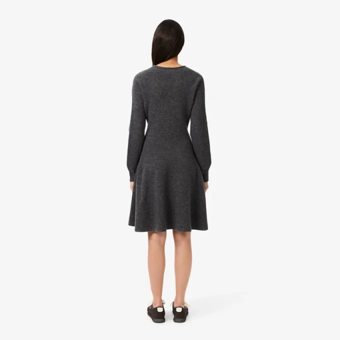 Nahtloses kurzes Wollkleid für Damen