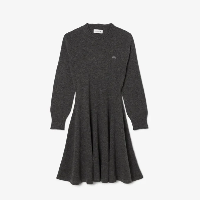 Nahtloses kurzes Wollkleid für Damen