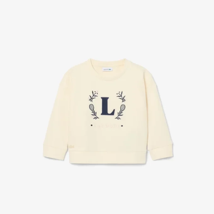 Neopren-Sweatshirt mit gesticktem Emblem
