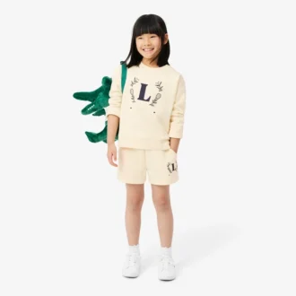 Neopren-Sweatshirt mit gesticktem Emblem