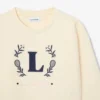 Neopren-Sweatshirt mit gesticktem Emblem