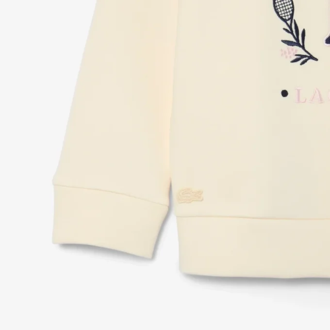 Neopren-Sweatshirt mit gesticktem Emblem