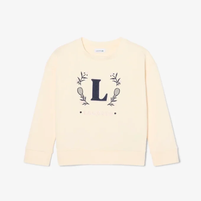Neopren-Sweatshirt mit gesticktem Emblem