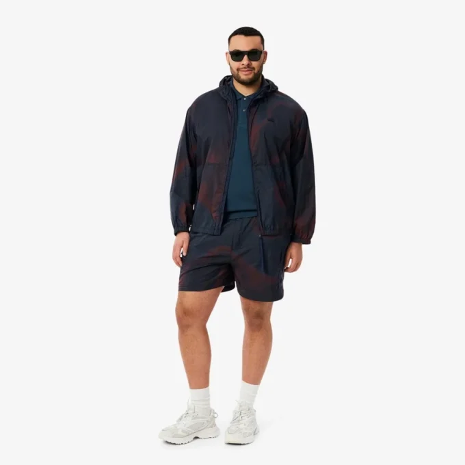 Nylon-Cargo-Shorts für Herren mit Ombra-Print