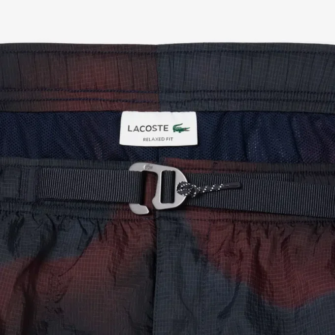 Nylon-Cargo-Shorts für Herren mit Ombra-Print