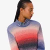 Ombra-Pullover mit Rundhalsausschnitt für Damen