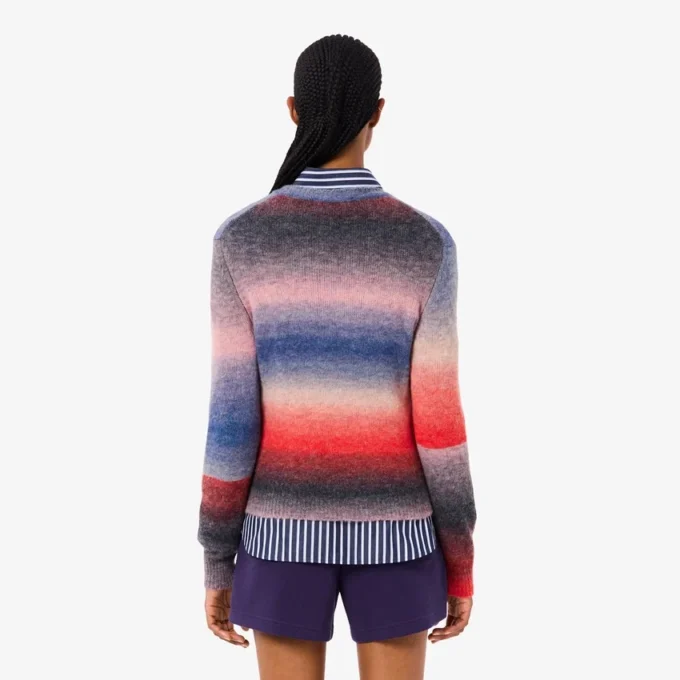 Ombra-Pullover mit Rundhalsausschnitt für Damen