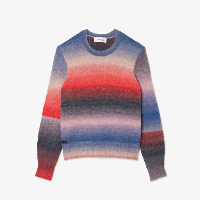 Ombra-Pullover mit Rundhalsausschnitt für Damen