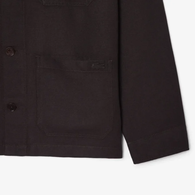 Overshirt aus Leinenmischung