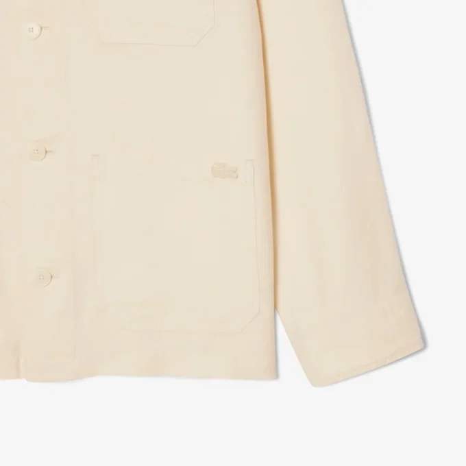 Overshirt aus Leinenmischung