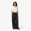 Oversize-Satin-Hose mit Gummizug