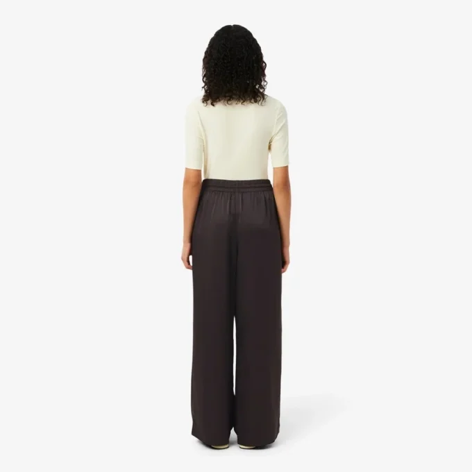 Oversize-Satin-Hose mit Gummizug