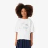 Oversized-Baumwoll-T-Shirt für Mädchen