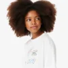 Oversized-Baumwoll-T-Shirt für Mädchen